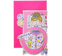 Rachel Ellen Girl 5 Today Age 5 Ballerina Birthday Card