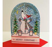 Rachel Ellen Great Brother Merry Christmas Card - Polar Bear