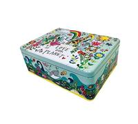 Rachel Ellen Love Our Planet Hinged Storage Tin for Children - 21.5 x 16 x 7.5 cm