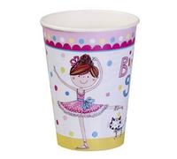 Rachel Ellen Plastic Ballerina Party Cup (Pack Of 8) Multicoloured (One Size)
