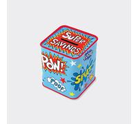 Rachel Ellen Super Savings Money Box, 92mm x 77mm x 77mm, Multicoloured, One Size, MONBOX34