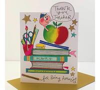 Rachel Ellen Thank You Teacher for Being Amazing Card - Caterpillar Apple Books