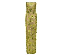 Rachel Gilbert Pierre floral-embellished strapless gown - Green 3