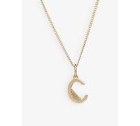 Rachel Jackson Womens 22 Carat Gold Plated Art Deco C Initial Yellow Gold-plated Sterling-silver Necklace 1size