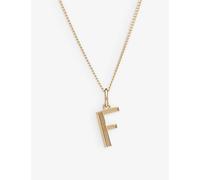Rachel Jackson Womens 22 Carat Gold Plated Art Deco F Initial Gold-plated Sterling Silver Necklace 1size