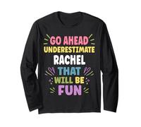 Rachel Personalized Women's Gift Custom Rachel Long Sleeve T-Shirt