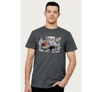 Rachel & Phoebe On Ross Danger Unagi Scene Friends T-Shirt Friends Charcoal L