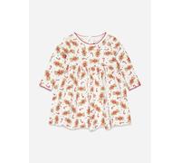 Rachel Riley Baby Girls Gingerbread Jersey Dress in White - Red - 12 Mths