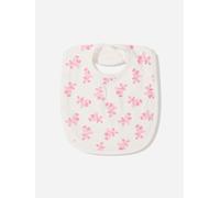 Rachel Riley Baby Girls Teddy Bib in Pink - White - One size