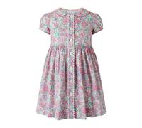 Rachel Riley Candy Pink Floral Button-front Dress - pink - 10y