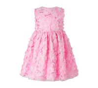 Rachel Riley Flutter Rose Party Dress - pink - 5y