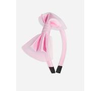Rachel Riley Girls Tulle Bow Headband in Pink - White - One size