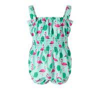 Rachel Riley Green Flamingo Swim Bubble - green/pink - 12m