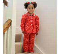 Rachel Riley Heart Babydoll Pyjamas - red - 7y