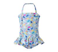 Rachel Riley Ice Cream Ruched Swimsuit - blue - 3y
