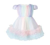 Rachel Riley Rainbow Tulle Party Dress - Multi - 24m