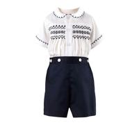 Rachel Riley Smocked Set - navy - 4y