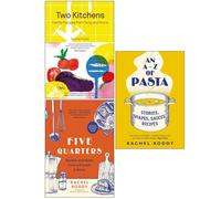Rachel Roddy Collection 3 Books Set Two Kitchens, Five Quarters, An A-Z of (HB)