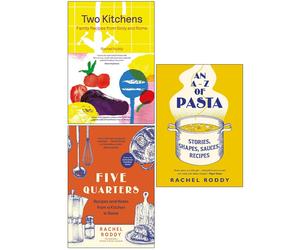 Rachel Roddy Collection 3 Books Set Two Kitchens, Five Quarters, An A-Z of (HB)