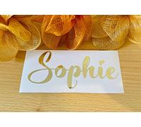 Rachel Water Bottle Name Stickers, Personal Name Tag, Kids Name Decal, Personalized Vinyl Sticker, Personalized Label Decal, Custom Name, Lettering Drinks Bottle Sticker (METTALLIC SILVER)