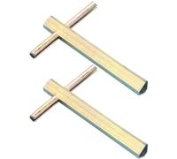 Rachlicy 2Pcs Elevator Key, 3.9 Inch Long Multipurpose Triangle Elevator Door Key for Lift Door