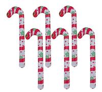 Rachlicy 6Pcs Christmas Inflatables Blow up Candy Cane Decorations Large Christmas Decorations Outdoor for Outdoor Pool Decor