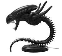 Rachlicy Alien Lamp Cool Resin Halloween Statue Alien Lights 3D Chargeable Desk Lamp with Cable for Bedroom Living Room