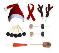 Rachlicy Christmas Decor Snowman Kit for Kids Outdoor 15PCS/Set Build a Snowman Kit Winter Holiday Decorating for Winter Holiday Party Outdoor Decorations