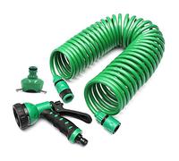 Rachlicy Garden Hose Extendable Telescopic Spiral Pipe EVA 15m Tube for Home Outdoor Garden Patio Cleaning