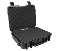 Rachlicy Hard Case Shockproof Hard Case with EVA Sponge Carrying Tool Storage Box with Handle Safety Lock Hole and Air Guide Valve for Drones Camera Equipments