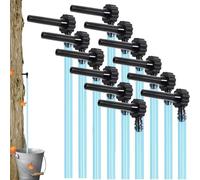 Rachlicy Maple Syrup Tapping Kit Reusable Food Grade Tubing Drop Lines Maple Extractor Tubes & Taps Maple Syrup Sugaring Starter Kit for Birch Maple Syrup Collection
