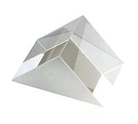 Rachlicy Optical Glass Prism Right Angle Reflecting Triangular Prism for Physics Teaching Light Spectrum