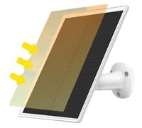 Rachlicy Solar Panel for Ring Camera, 6W 5V Camera Solar Panel, 1Pack with Micro USB Adapter, Waterproof Charging with 9.8ft Long Cable for Ring