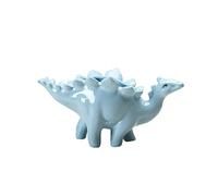 Rachlicy Succulent Plant Pots Cartoon Flower Pots Indoor Dinosaur Ceramic Flower Planter Table Office Decorations Blue 8 * 10 * 18cm