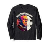 Rachmaninoff Classical Composer Retro Long Sleeve T-Shirt
