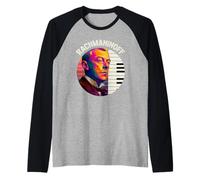 Rachmaninoff Classical Composer Retro Raglan Baseball Tee