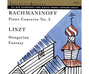 RACHMANINOFF / LISZT - PIANO CONCERTO 3 / HUMGARIAN F - cd - J3z