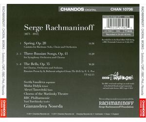 RACHMANINOV:BELLS SPRING THREE RUSSIA NEW CD