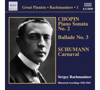 Serge Rachmaninov – Rachmaninov: Solo Piano Recordings 1 – CD