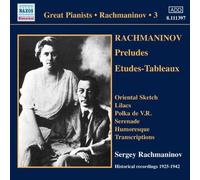RACHMANINOV: SOLO PIANO RECORDINGS VOL.3-VICTOR RECORDINGS 1925-1942(import)