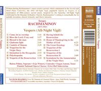 Finnish Nat Op Ch:Soderstrom - RACHMANINOV: Vespers, Op. 37