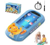 Racing Adventure Car Steering Wheel Toy, Toddler Racing Car Steering Wheel Toy, Car Racing Adventure Toy with Steering Wheel, Musical Interactive SteerJoy Driving Simulator Car Game for Kids (Blue)