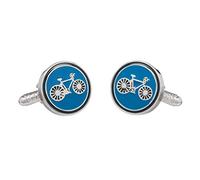 Racing Bike Cycle Cycling Cufflinks by Onyx Art In Smart Box Blue CK974