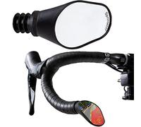 Racing Bike Mirror Extra Large - Lightweight, Fully-Adjustable, & Vibration-Free Rear View Mirror with Shatterproof Tempered Glass & Shockproof ABS Shell for 20 mm Diameter Drop Bars by Sprintech