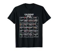 Racing Calendar 2026 - Motorsport Circuits Overview T-Shirt