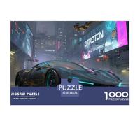 Racing Car 1000 Piece Jigsaw Puzzle Educational Games Creative Cyberpunk Jigsaw Puzzle Puzzle Game for Travel Gifts,Present 38x26cm/1000pcs