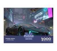 Racing Car 1000 Piece Jigsaw Puzzle Educational Games Creative Cyberpunk Jigsaw Puzzles Beautiful Decoration Puzzle for Travel Gifts,Present 70x50cm/1000pcs