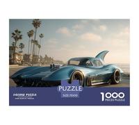 Racing Car 1000 Piece Jigsaw Puzzle Educational Games Creative Cyberpunk Jigsaws Puzzle Game for Adults And Kids 70x50cm/1000pcs