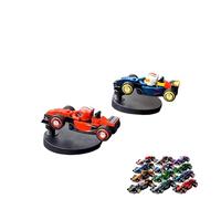 Racing Car Auto-Rotating Display Stand for Lego 71049 Racing - Drifting Style Building Block Car Accessory with Nano Adhesive Base, Storage & Collectibles Showcase (Model Not Included) (2 Black)