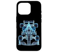 Racing Car Blueprint Engineering Design Case for iPhone 16 Pro